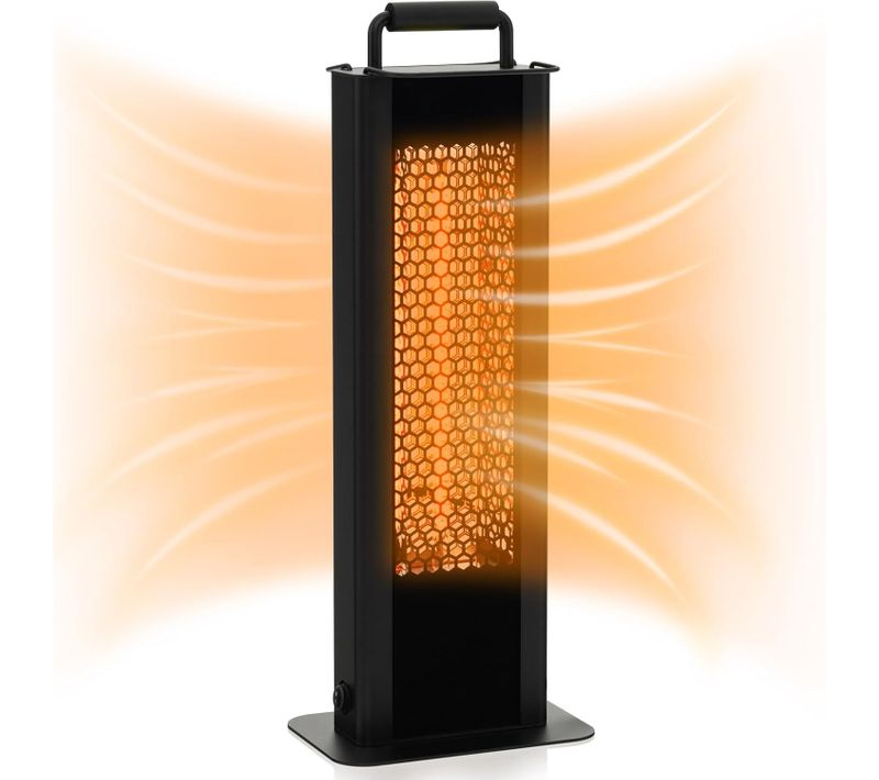 Chauffage Électrique à Infrarouge 1200w Portable Avec Double Face, Pour Jardin Balcon