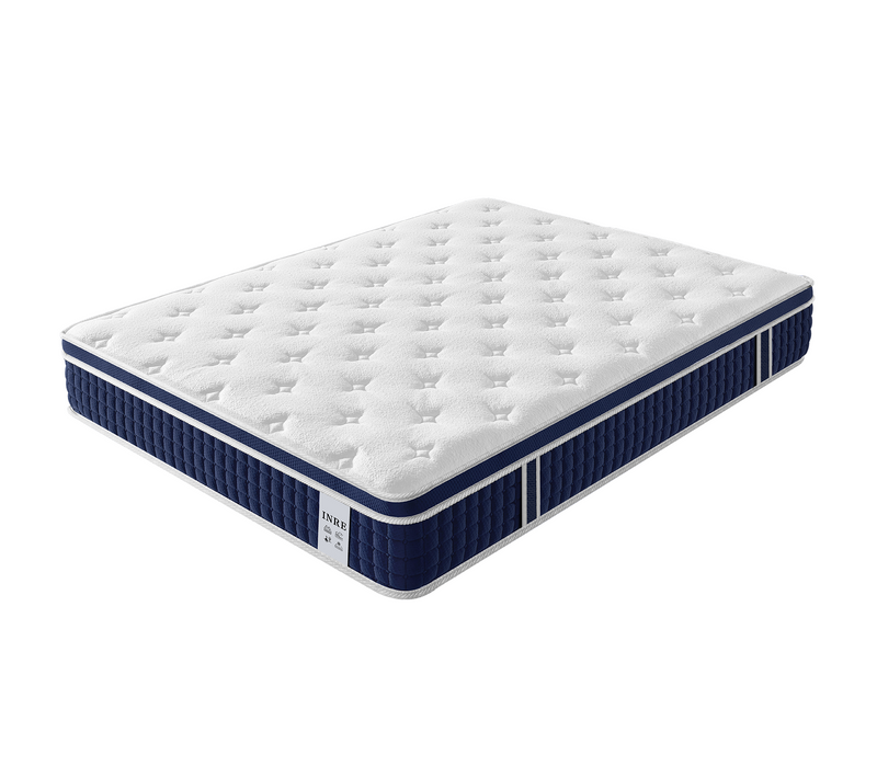 Matelas Ressort 140x190 Cm – Epaisseur 30 Cm, Confort Ferme – Tissu Confortable