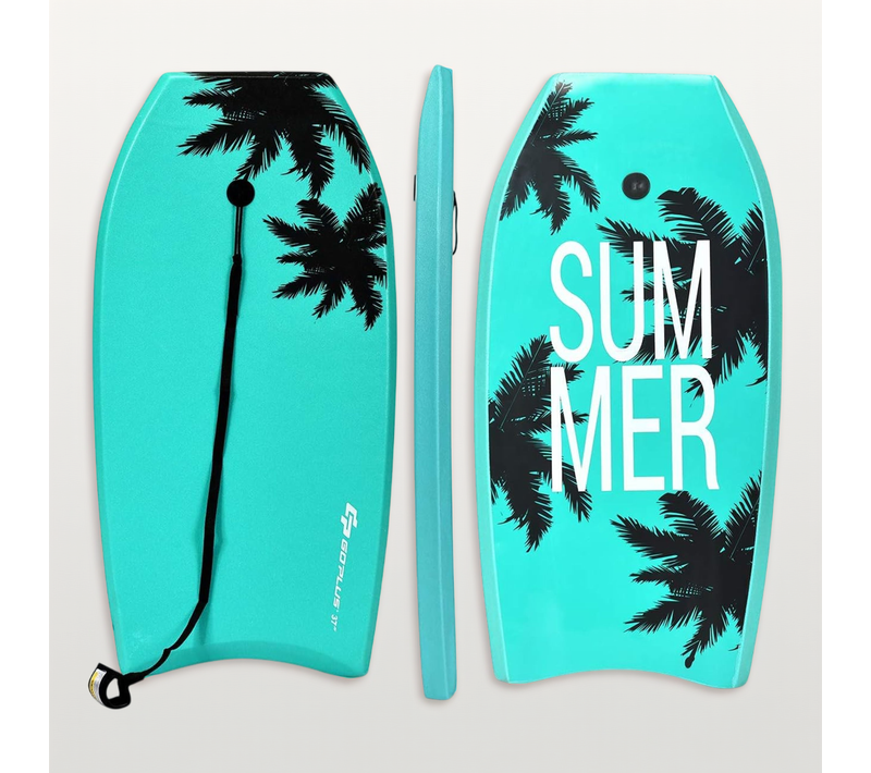 Planche De Surf 37 Pouces Bodyboard En Xpe Et Hdpe Avec 90cm De Corde Pour Débutants,amateurs