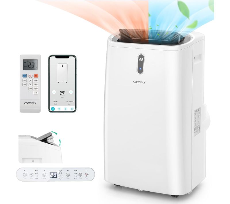 Climatiseur Mobile 5 En 1 Silencieux 14000btu, Climatiseur Portable