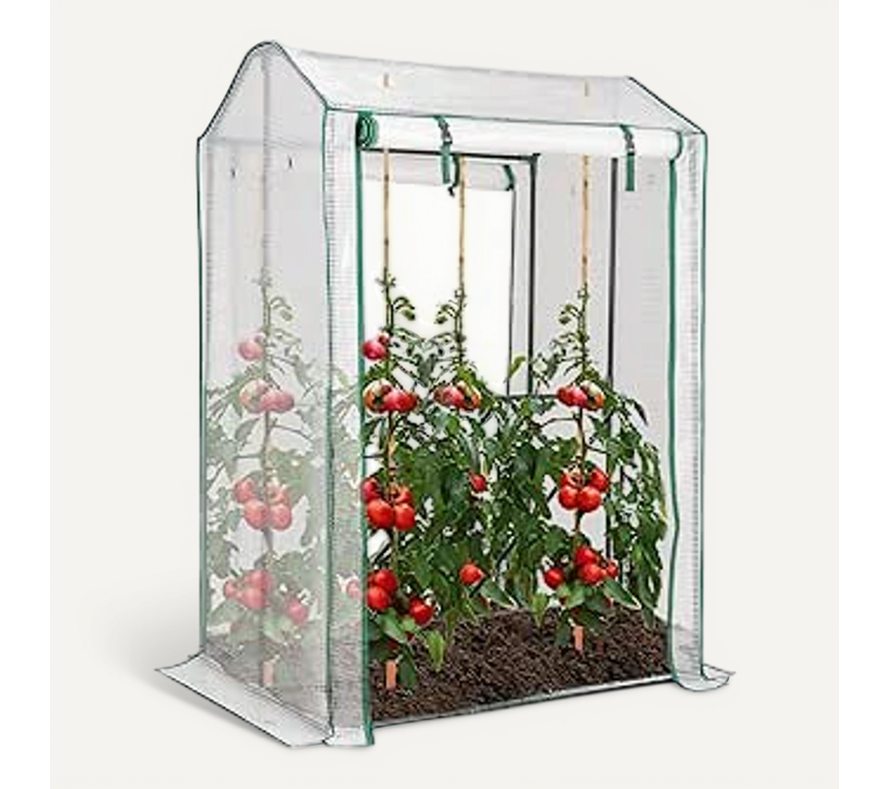 Serre De Jardin Portable-100 Cm X 81 Cm X 150 Cm-2 Portes à Enroulement-4 Grilles