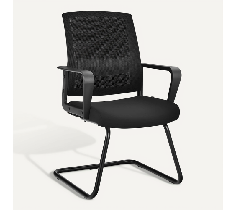 Chaise De Conférence Ergonomique En Maille à Dossier Moyen Avec Siège Rembourré Charge 136 Kg