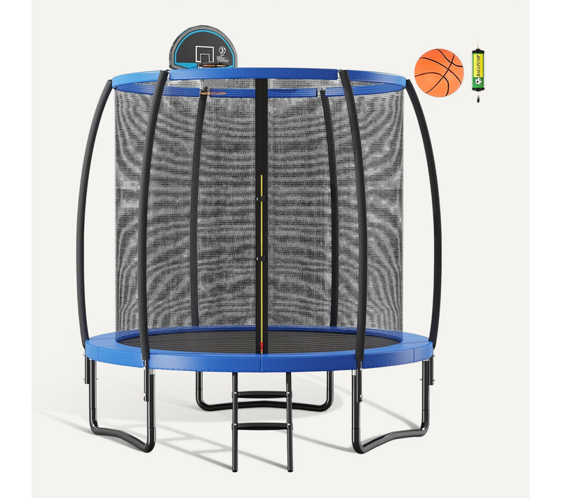Trampoline Extérieur D. 2,44 M Avec Filet De Protection 110kg