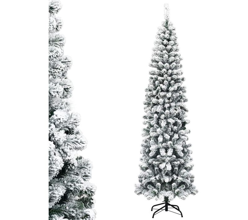 Sapin De Noël/arbre De Noël Artificiel à Flocons De Neige 230 Cm, 641 Branches, Avec Aiguilles