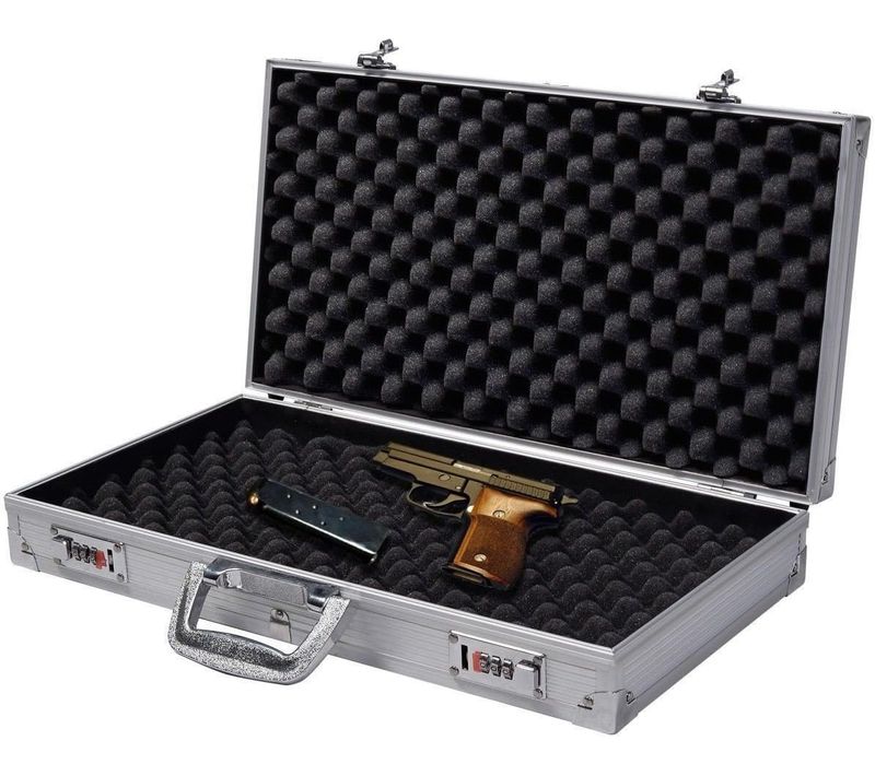 19" Valise De Rangement Sécurisée Et Solide Pour Accessoires De Tir Sportif, Etuis Rigide