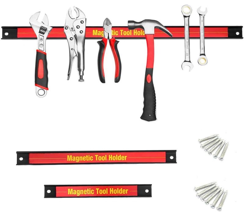 3 Pièces Barres Magnétiques Pour Outils Barres Magnétiques Barre à Couteau Aimentée