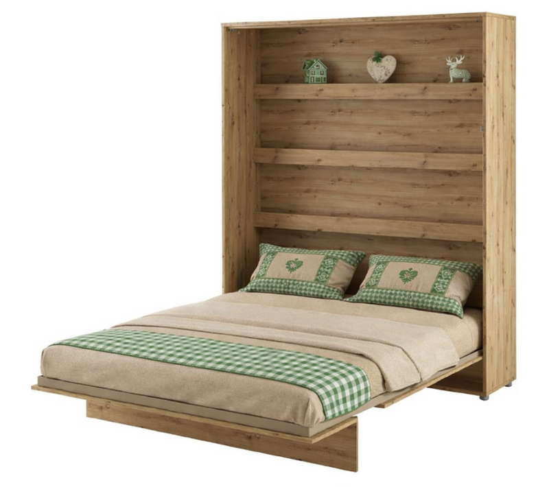 Lenart Armoire Lit Escamotable Vertical 140x200 Cm Chêne Artisan Lit Rabattable Lit Mural"consus"