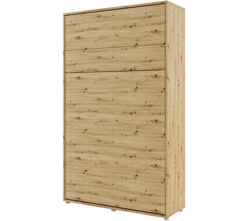 Lenart Armoire Lit Escamotable +2 Placards Tiroir Vertical 120x200 Cm Chêne Artisan "consus"