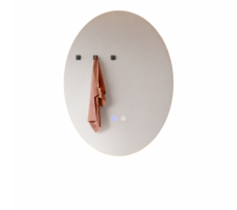 Miroir De Salle De Bain 60x80 Cm Intensité Variable 3000k-6500k Mural Avec Interrupteur Tactile