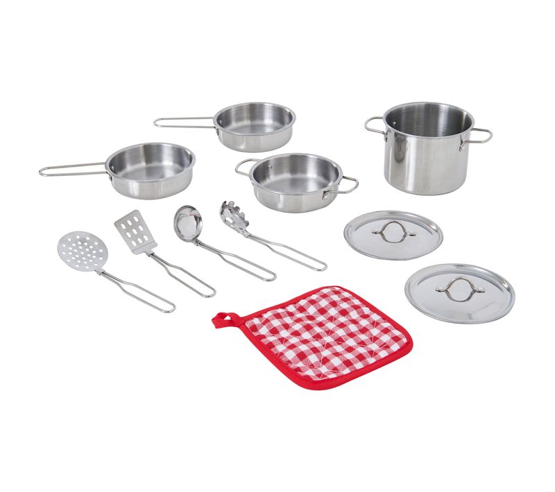 Dinette Enfant 11 Ustensiles De Cuisine Accessoires Acier Inoxydable