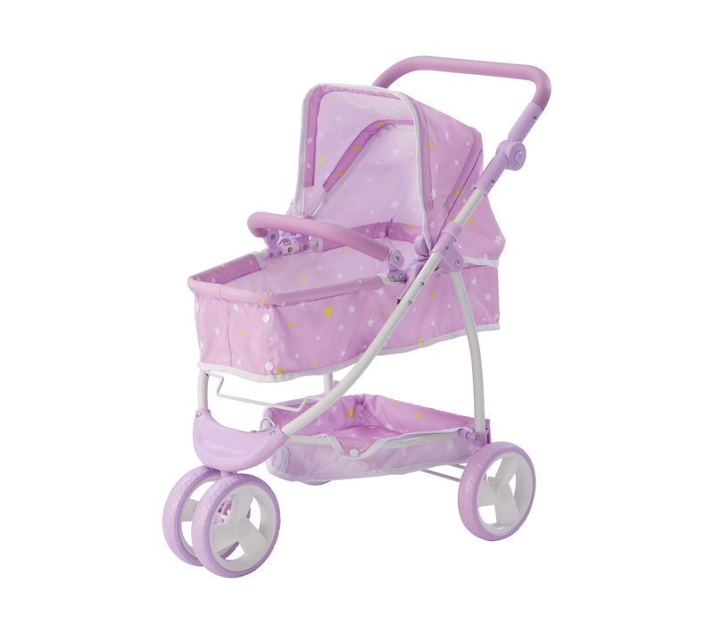 Poussette Landau Nacelle 2en1 Pour Poupée Poupon De 40-45 Cm