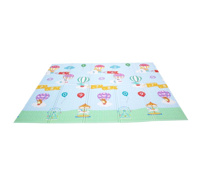 Tapis De Jeu D’éveil Pliable Pour Enfant Bébé Double Face 2 En 1