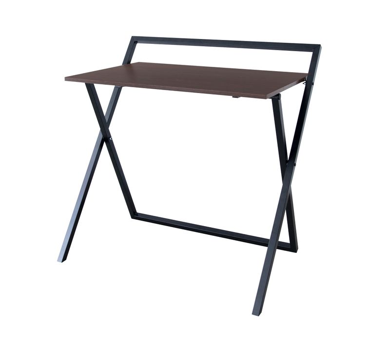 Bureau Pliant En Bois Moderne Brun/noir