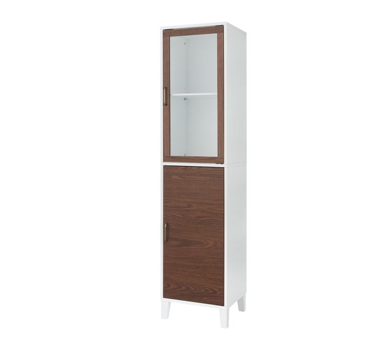 Colonne Moderne En Bois Noyer/blanc Tyler