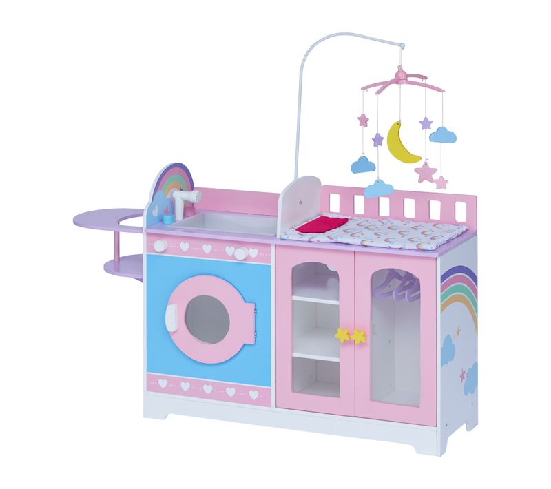 Table à Langer Pour Poupon Et Poupée Crèche Jeu D'imitation Avec 4 Accessories