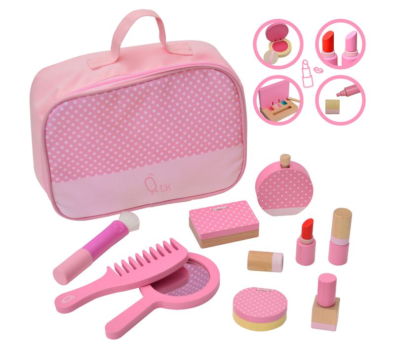 Trousse Faux Maquillage Enfant Fille Jouet Imitation Cosmétique 10 Accessoires