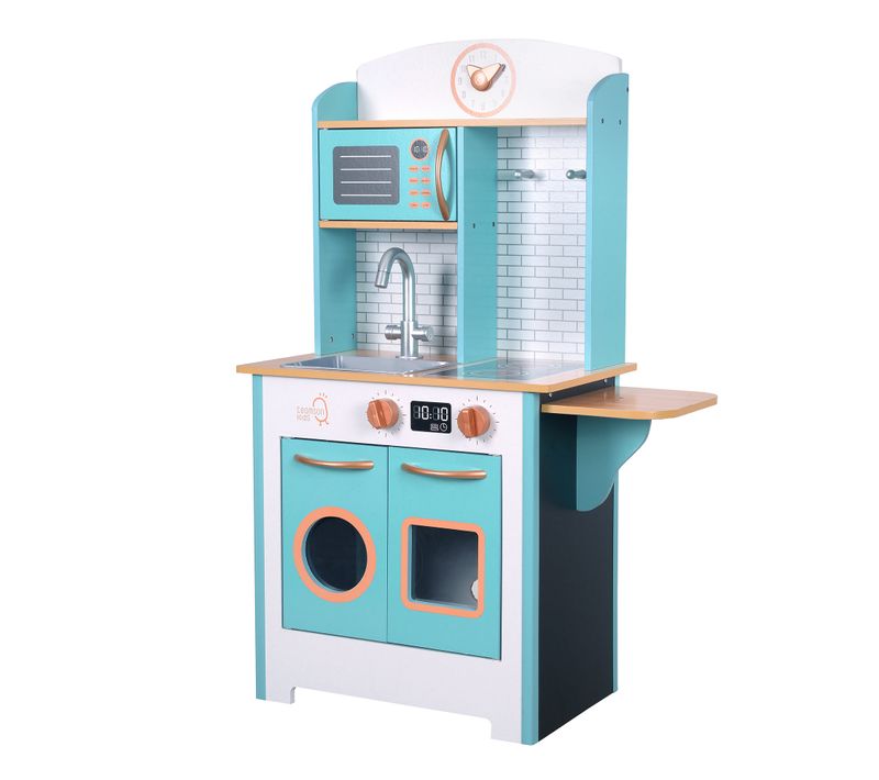 Cuisine Enfant En Bois Avec 19 Accessoires Dinette Jeux D’imitation