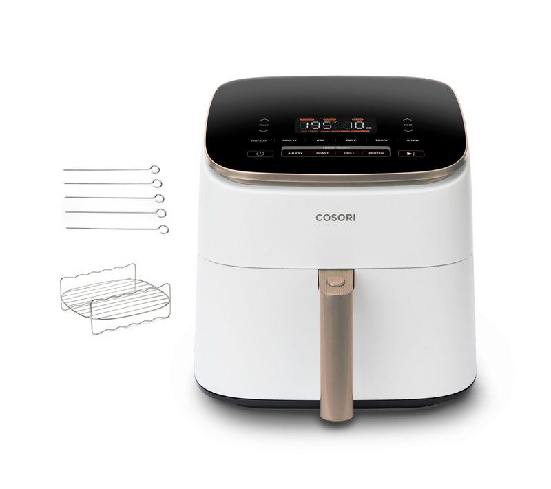 Friteuse à air Sans Huile Turbo Blaze Chef Edition 6 Litres Blanc