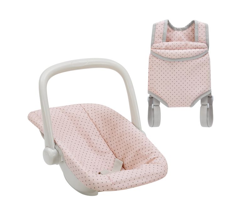 Siège Auto Poupée Et Porte-poupée Polka Dot Princess Rose