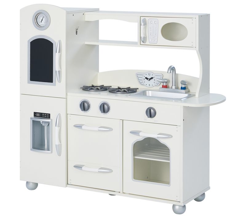 Cuisine De Jeu Enfant Dinette En Bois Blanche Fille Garçon Mixte