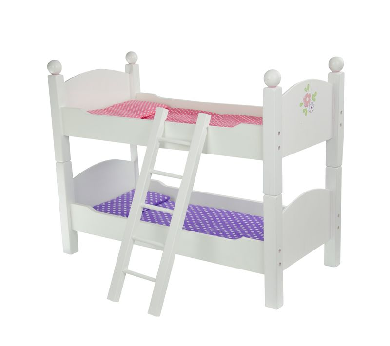 Lit Superposé Bois Poupée Poupon Little Princess Mobiler Accessoire