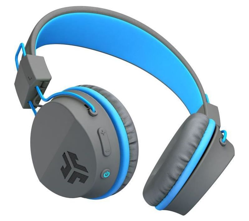 Casque Bluetooth Jbuddies Studio Kids Autonomie Bt 24h Gris Et Bleu