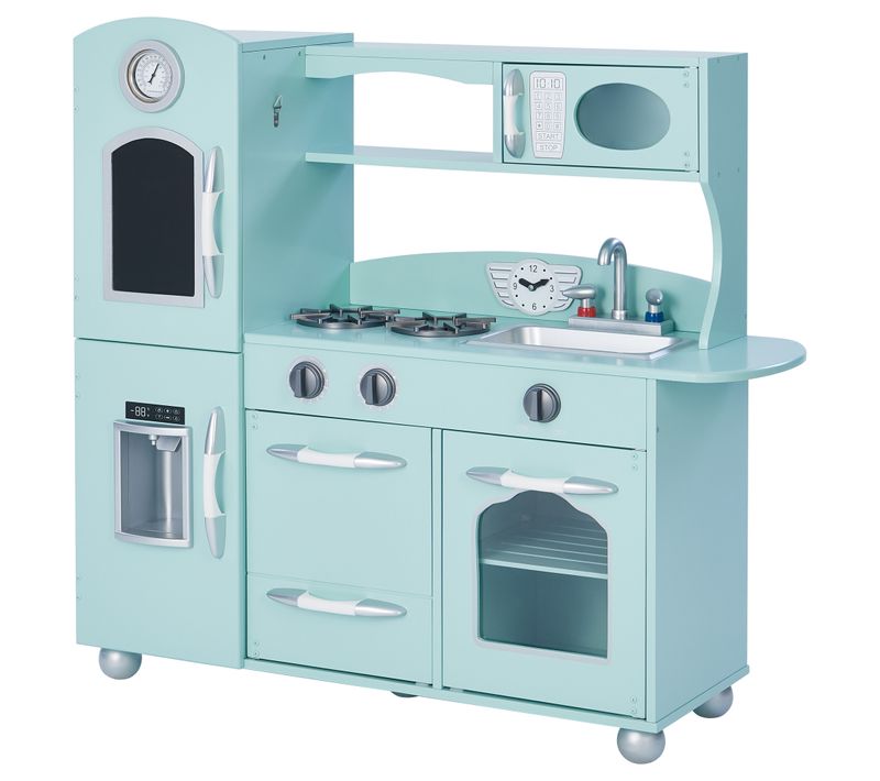 Cuisine Enfant Little Chef Dinette En Bois Verte Fille Garçon Jeux