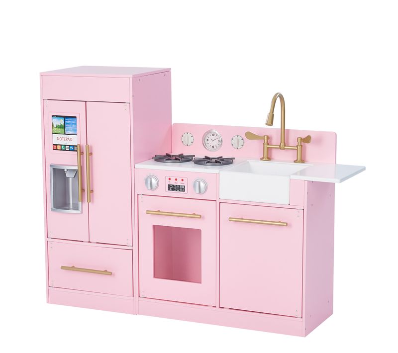 Cuisine Enfant Dînette Machine à Glace Frigo Rose (2 Pièces)
