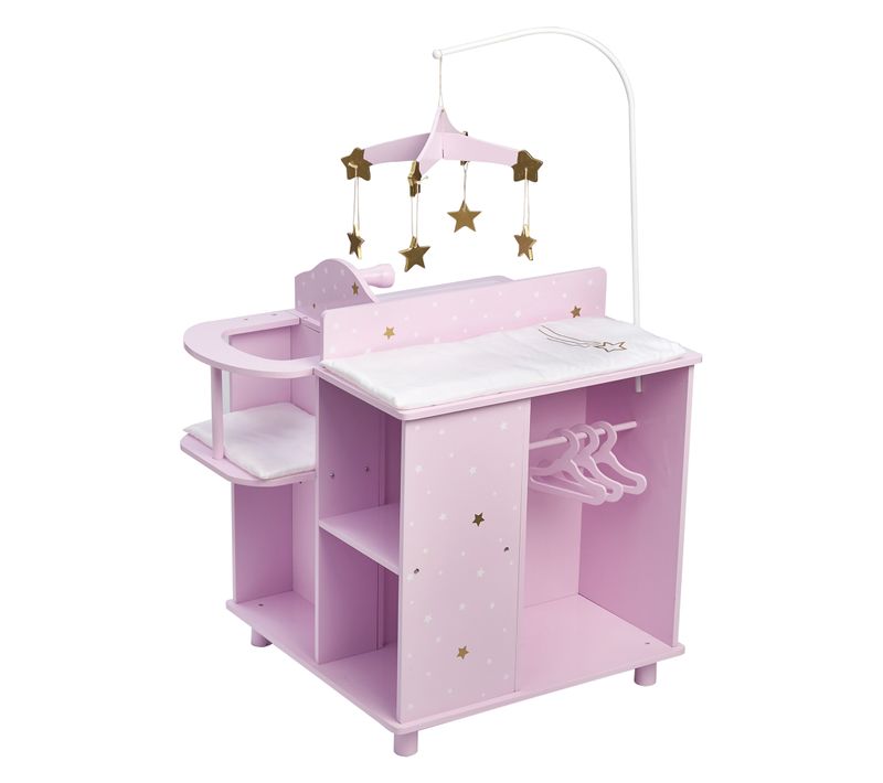 Table à Langer Poupon Poupée Twinkle Stars Princess Rangement Bois Jeu
