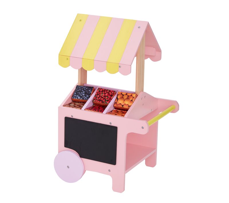Chariot à Poupée En Bois Pâtisseries Accessoires De Jeu Poupées De 40-45 Cm