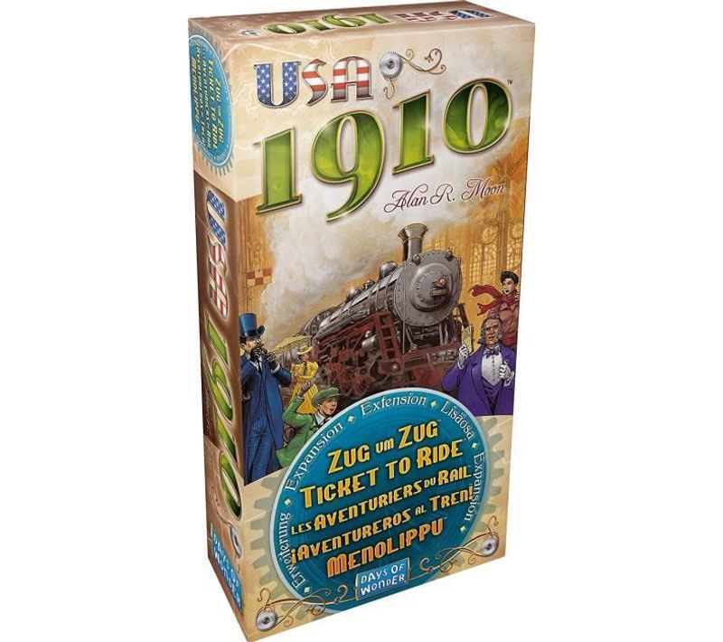 Les Aventuriers Du Rail Extension Usa 1910 - Jeu De Société - 2 À 5 Joueurs - 8 Ans Et + - Ave11
