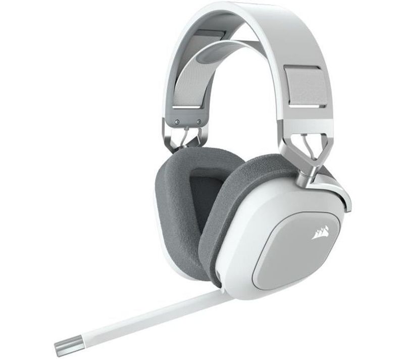 Casque Gaming Sans Fil Corsair Hs80 Rgb Wireless Blanc Son Dolby Atmos Microphone Omnidirectionnel