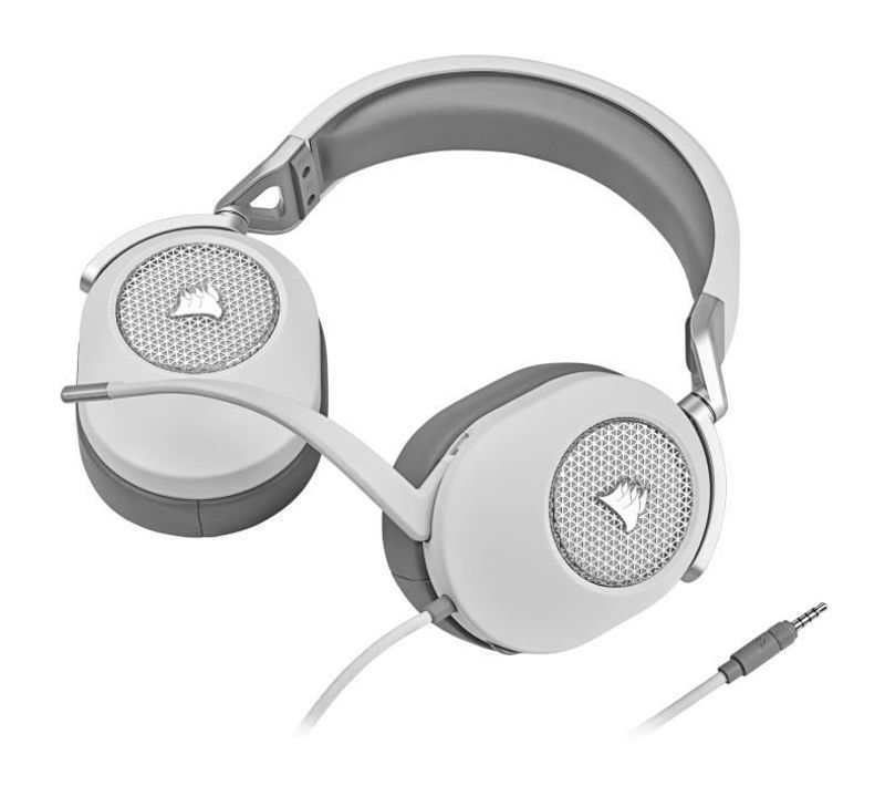 Casque Gaming Corsair Hs65 Surround - Blanc, Son Surround Dolby Audio 7.1 Sur PC Et Mac