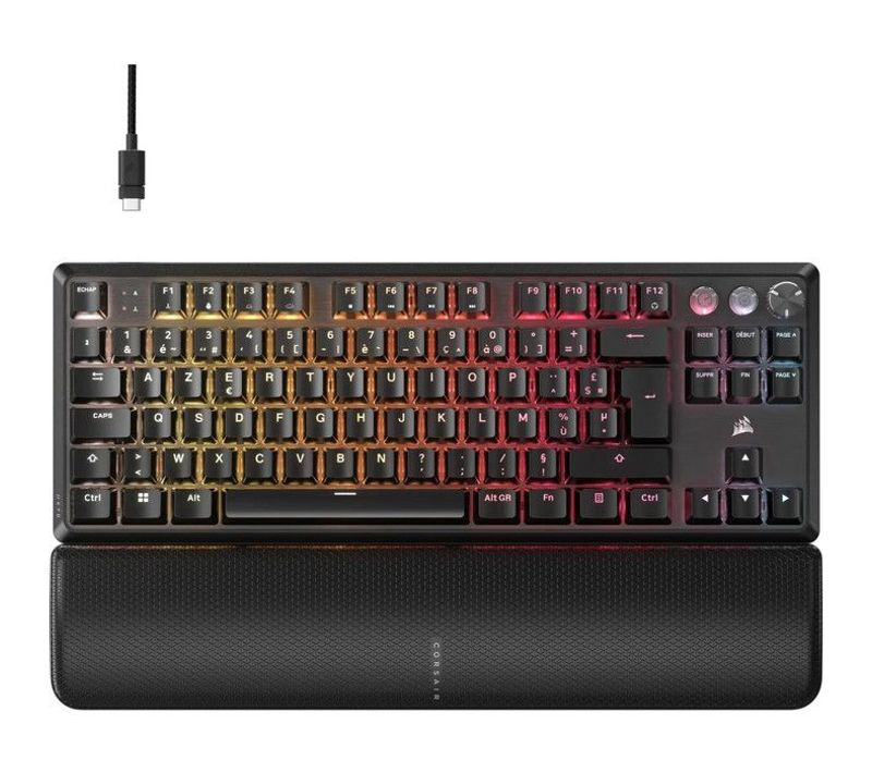 Clavier Gaming - K70 Pro Tkl - Interrupteurs Mgx Hyperdrive - Rétroéclairage Rgb - Azerty