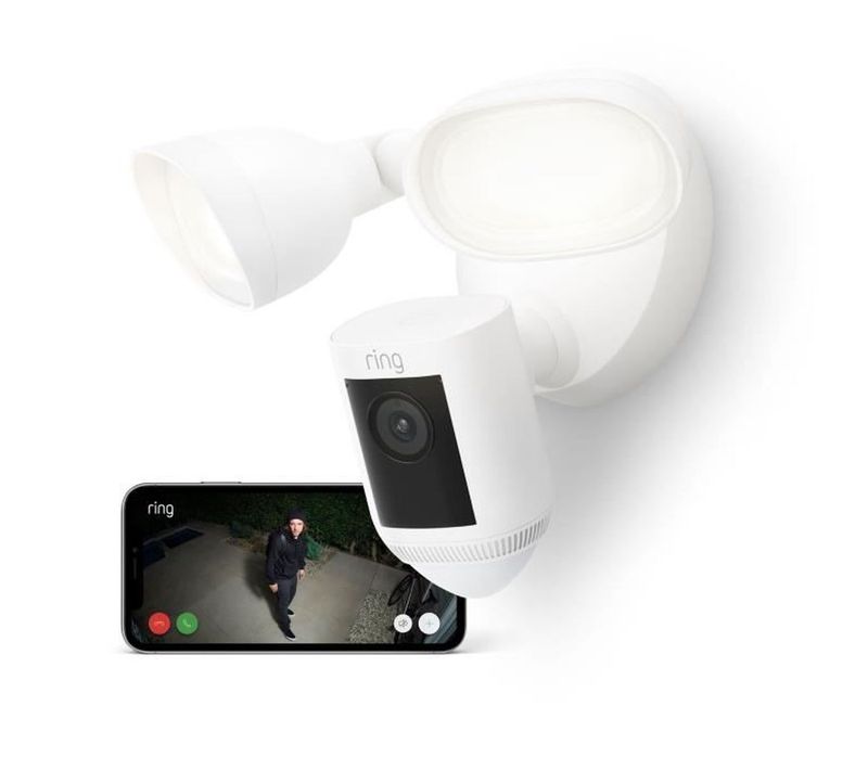 Spotlight Pro Plug-in — Caméra Extérieure 1080p, Vision Nocturne Couleur