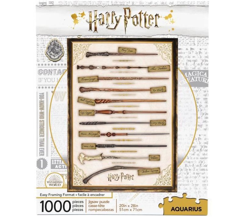 Puzzle 1000 Pieces Harry Potter Baguettes Magiques 65345 Aquarius