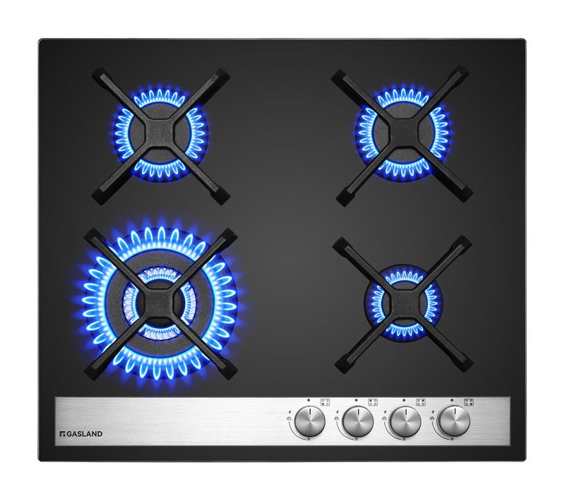 Plaque De Cuisson Gaz Gh6604bg1fc 4 Feux, Noir 60 Cm