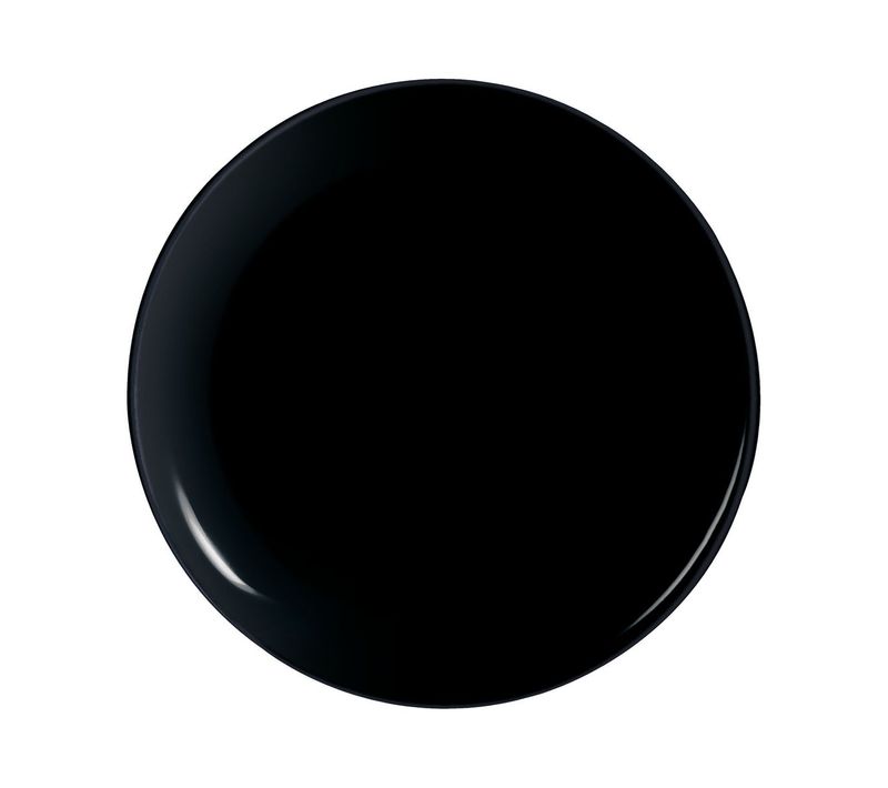 6 Assiettes à Pizza Noires 32 Cm