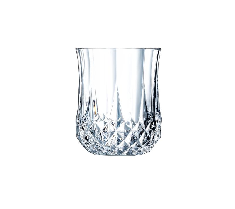 6 Verres à Eau Vintage 23cl Longchamp - Cristal D'arques - Verre Ultra Transparent Au Design Vintage