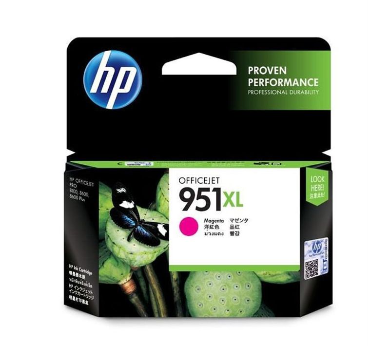 951xl Cartouche D'encre Magenta Grande Capacité (cn047ae) Pour Officejet Pro 251dw/276dw/8100/8600