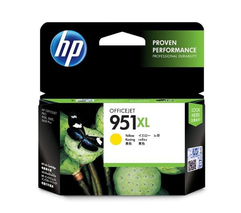 951xl Cartouche D'encre Jaune Grande Capacité (cn048ae) Pour Officejet Pro 251dw/276dw/8100/8600