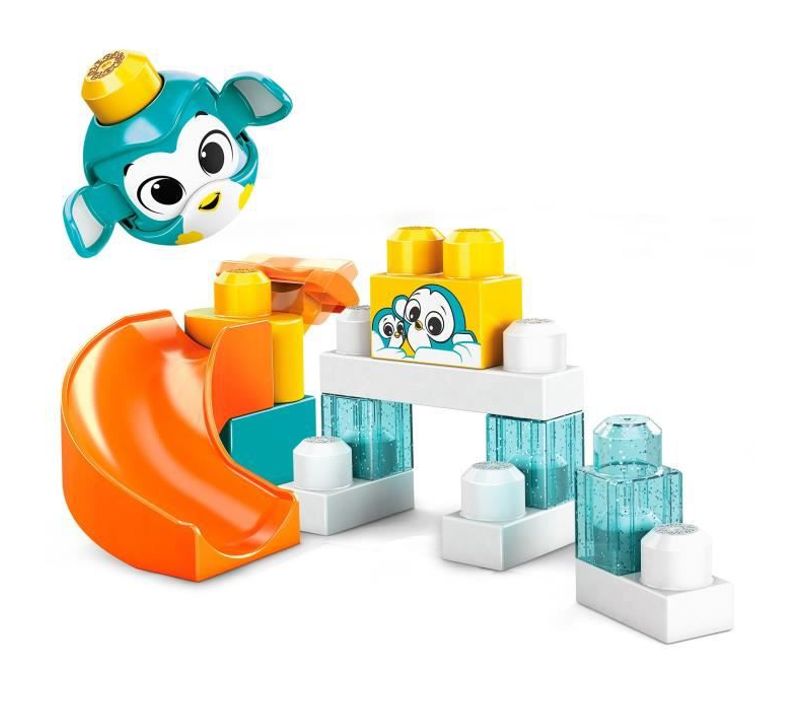 First Builders Peek A Blocks Toboggan Des Pingouins 14 Blocs 12 Mois Et +