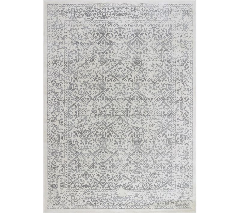 Tapis Vintage Oriental Blanc/gris 160x215 Cm Margaux