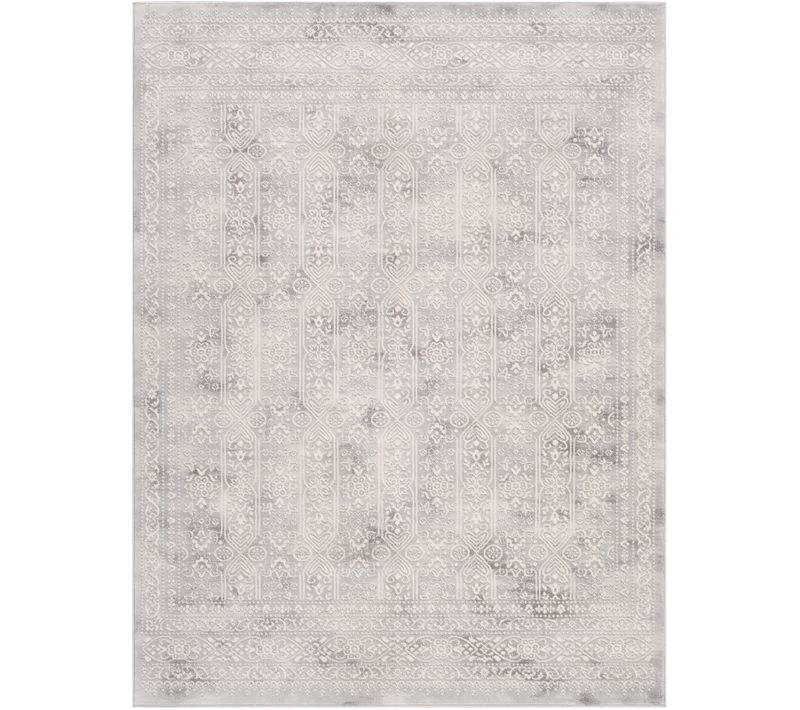 Tapis Vintage Oriental Blanc/gris 160x215 Cm Vicky