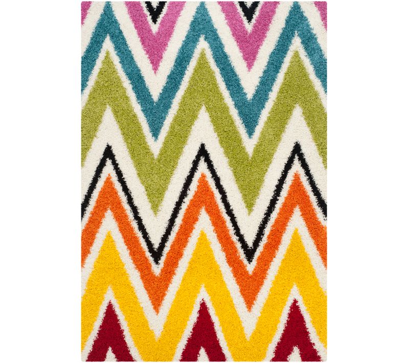 Tapis Enfants Shag 160 X 229 Cm Shag Emory Beige