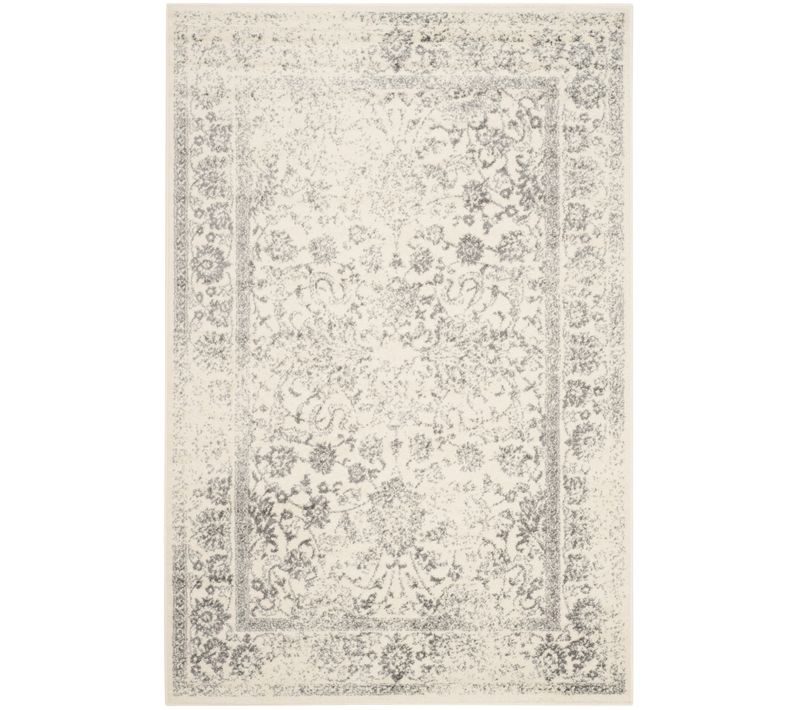 Tapis Adirondack 76 X 305 Cm Vintage Patiné Lucinda Ivoire / Argent