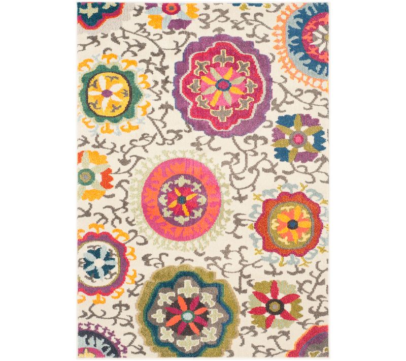 Tapis Monaco 91 X 152 Cm Bohème Chic Manteca Beige
