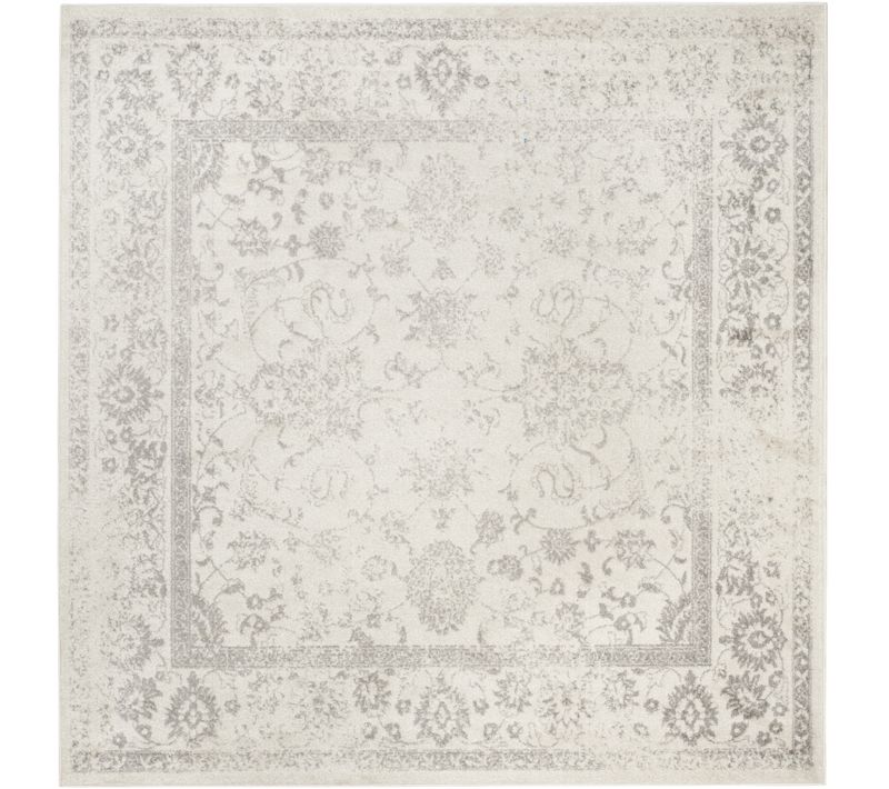 Tapis Adirondack 235 X 235 Cm Vintage Patiné Lucinda Gris / Bleu