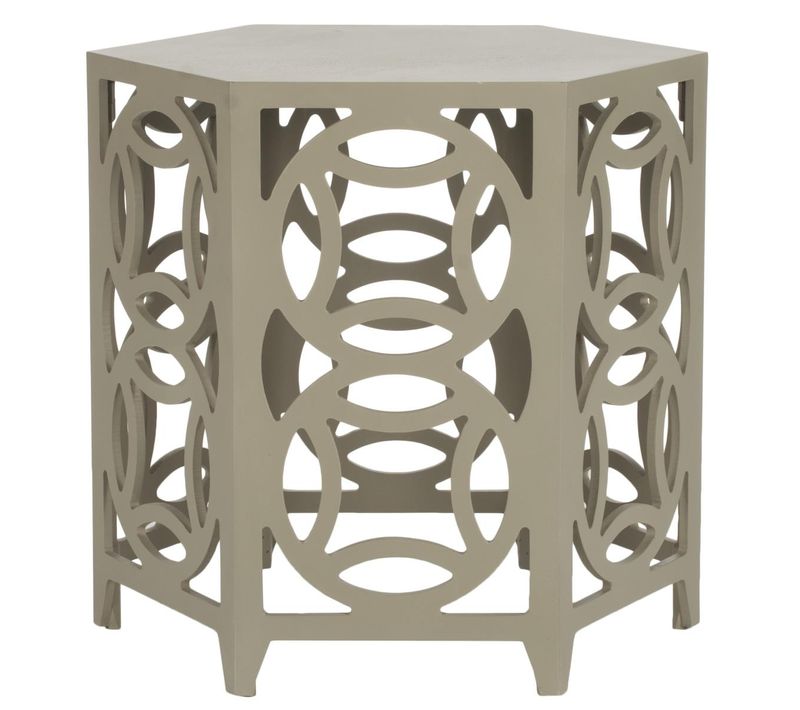 Table D'appoint Delores Neutre Bois De Bayur 58 X 58 X 56 Cm