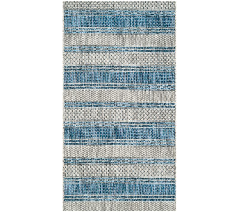 Tapis Cour 79 X 152 Cm Contemporain Odessa Bleu